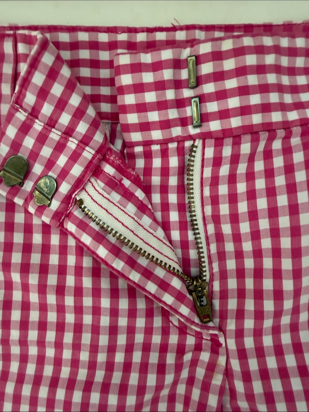 J. Crew Pink Gingham Women’s Shorts - Size 4 - Picture 4 of 6